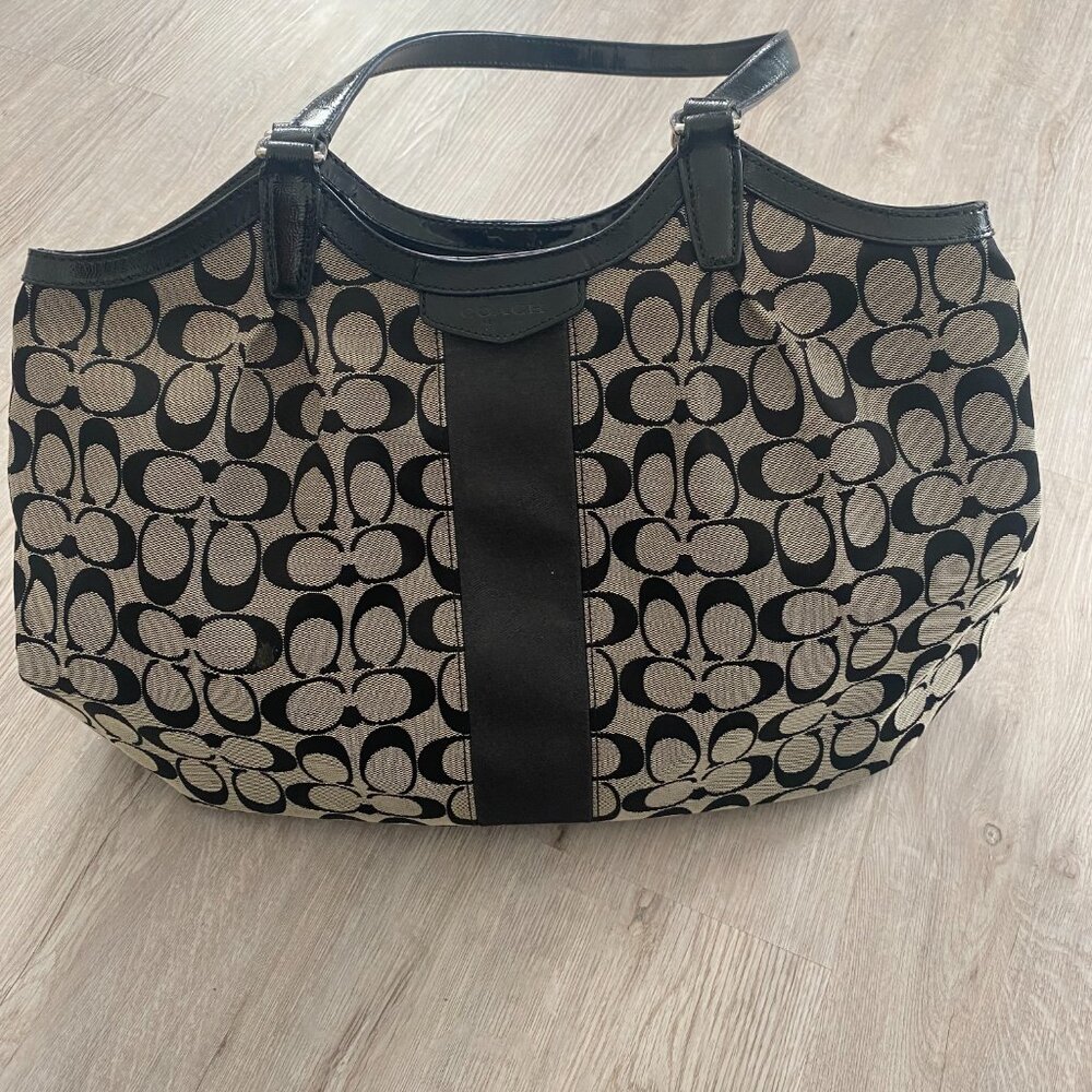 Authentic Coach Monogram Shoulder Bag - Great Condition!